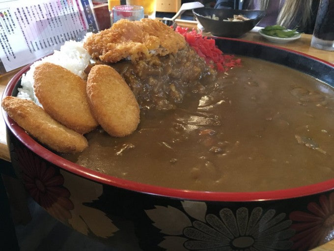 前橋デカ盛り 栄久庵 カツカレー