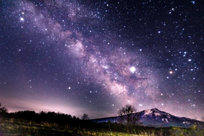 岩木山 星